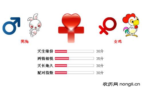 男属兔和女属鸡相配吗