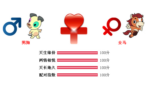男属狗和女属马相配吗